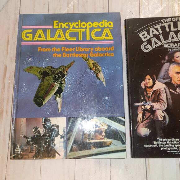 Battlestar Galactica Scrapbook Encyclopedia Galactica Vintage 1st ed 1st print - Picture 3 of 10